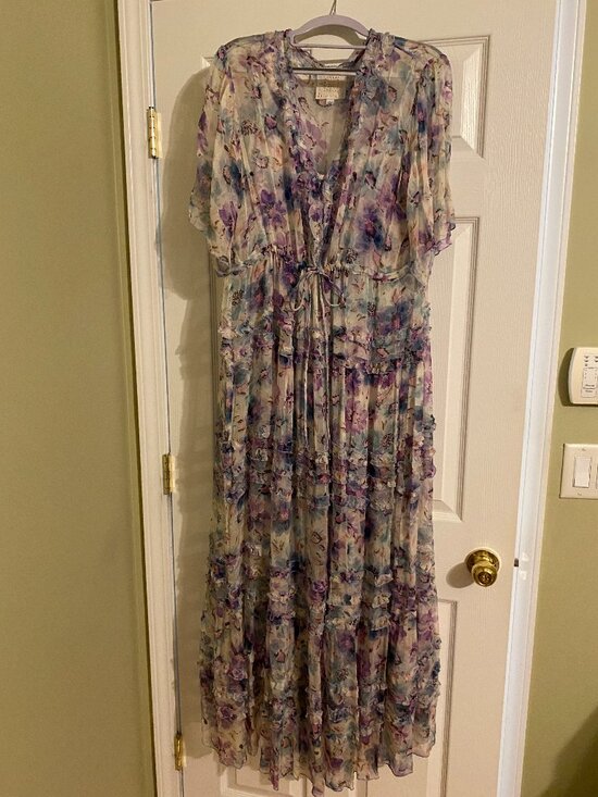 Johnny Was Dresses & Skirts - Johnny Was Glinda Silk Chiffon Maxi